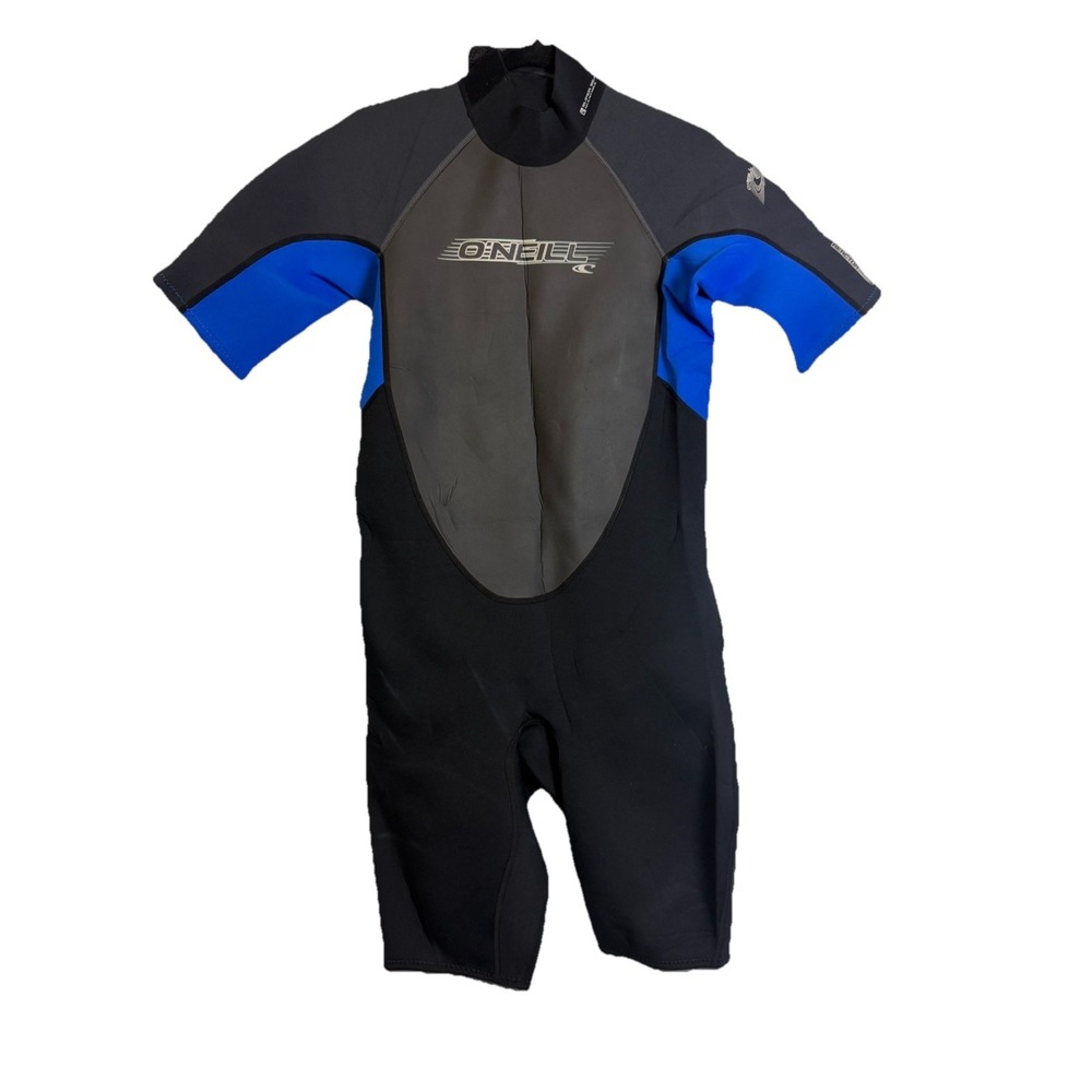 Men's XL O'neil Shorty Wetsuit Black Blue Warm Scuba Surf Snorkel Dive Swim Gear